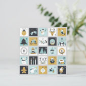 クリスマスカードのパーソナライズ サンキューカード (スタンド正面)