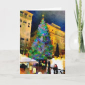 クリスマスカードのポートランド先駆的正方形 シーズンカード (正面)