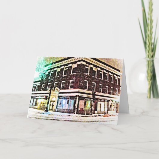 クリスマスカードのメイン・ストリート(ブランク) シーズンカード (正面)