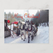 クリスマスカードのメリークリスマス シーズンポストカード (正面)