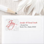 クリスマスカードの住所シール ラベル (インサイチュ)