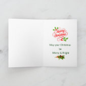 クリスマスカードの作成 カード (内部)