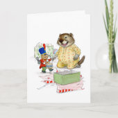 クリスマスカードの兵隊のおもちゃ カード (正面)