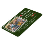 クリスマスカードの写真 マグネット (左側)