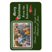 クリスマスカードの写真 マグネット (縦)