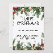 クリスマスカードの台本　楽しいクリスマスを！ シーズンカード (正面)