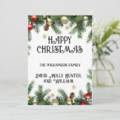 クリスマスカードの台本　楽しいクリスマスを！ シーズンカード (スタンド正面)