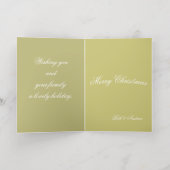 クリスマスカードの喜び 箔グリーティングカード (内側レイダウン)