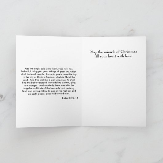 クリスマスカードの奇跡 シーズンカード (内部)