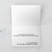 クリスマスカードの妊娠の発表の双生児!! シーズンカード (内部)