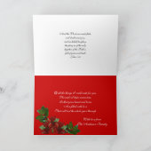 クリスマスカードの平和 シーズンカード (内部)