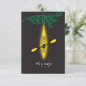 クリスマスカードの招待カヤック"すべて明るい" 招待状 (スタンド正面)