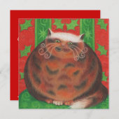 クリスマスカードの招待 招待状 (正面/裏面)