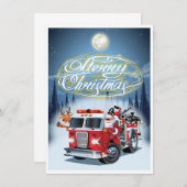 クリスマスカードの挨拶 (正面/裏面)