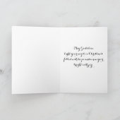 クリスマスカードの挨拶 カード (内部)