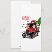クリスマスカードの挨拶 シーズンカード (正面/裏面)