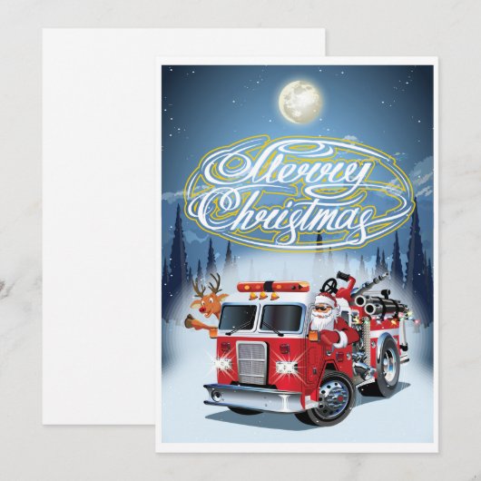 クリスマスカードの挨拶 シーズンカード (正面/裏面)