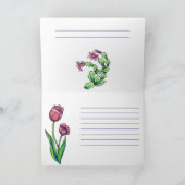 クリスマスカードの暖炉の家族ファンタジー シーズンカード (内部)