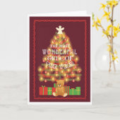 クリスマスカードの最も素晴らしい時間 カード (黄色い花)