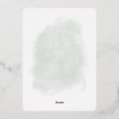 クリスマスカードの最も素晴らしい時間 箔招待状 (裏面)