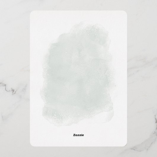 クリスマスカードの最も素晴らしい時間 箔招待状 (裏面)