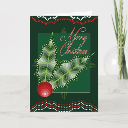 クリスマスカードの本物の原生の芸術 シーズンカード (正面)