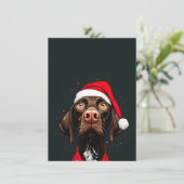 クリスマスカードの犬 シーズンカード (スタンド正面)