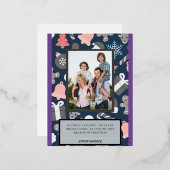 クリスマスカードの真意 箔シーズンポストカード (正面/裏面)