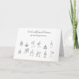 クリスマスカードの第12日 カード