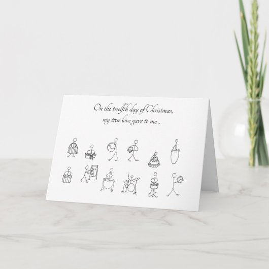 クリスマスカードの第12日 カード (正面)