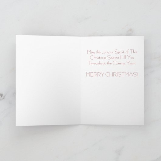 クリスマスカードの精神 シーズンカード (内部)