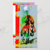 クリスマスカードの華麗なクリスマスツリー シーズンカード (正面/裏面)