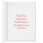 クリスマスカードの贈り物 (内側 (右))