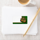 クリスマスカードの郵送のための住所 シール (インサイチュ)