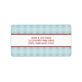 クリスマスカードの郵送住所 シール