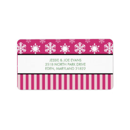 クリスマスカードの郵送住所 シール