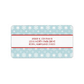 クリスマスカードの郵送住所 シール (正面)