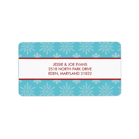 クリスマスカードの郵送住所 シール (正面)