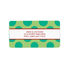 クリスマスカードの郵送住所 シール