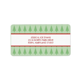 クリスマスカードの郵送住所 シール