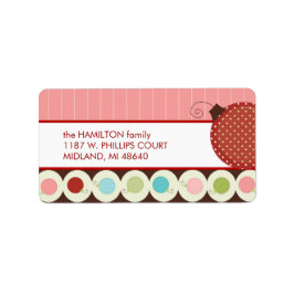 クリスマスカードの郵送住所 シール