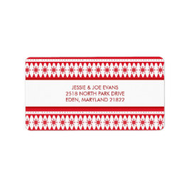 クリスマスカードの郵送住所 シール