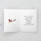 クリスマスカードの金ゴールド効果 シーズンカード (内部)