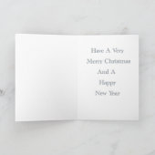 クリスマスカードの雪片 シーズンカード (内部)