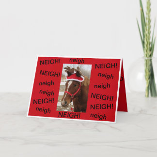 クリスマスカードの馬 カード