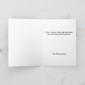 クリスマスカードの黒板の誕生日 シーズンカード (内部)