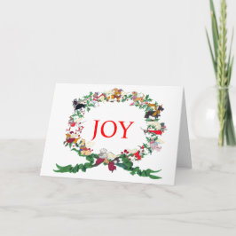 クリスマスカードの12匹の犬 シーズンカード