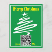 クリスマスカードのQRコード ポストカード (正面)