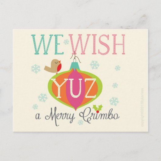 クリスマスカードをスハウス シーズンポストカード (正面)