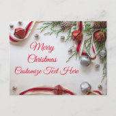 クリスマスカードをパーソナライズ ポストカード (正面)